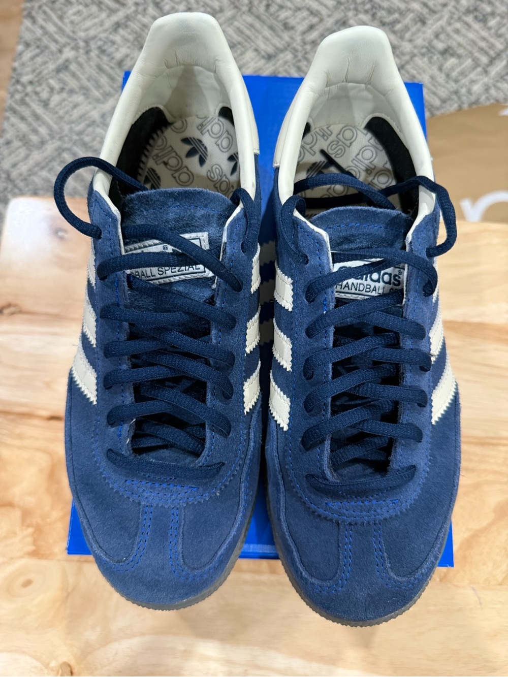 adidas Spezial Suede Sneakers in Navy and White - Picture 2 of 5